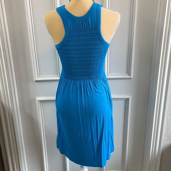 Perfect summer dress from Remain bright blue size small - Picture 3 of 5